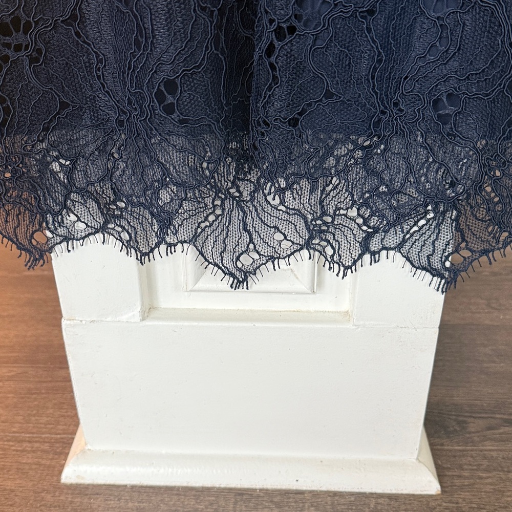 Chico's NWT lace pop over navy dress 4 - Picture 10 of 12